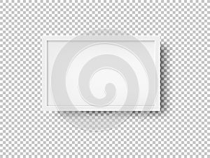 White picture frame vector illustration