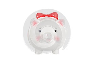 White pig moneybox