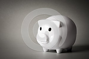 White piggy bank