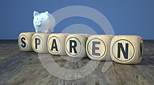 White Piggy Bank Sparen