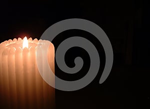 White Pillar Candle