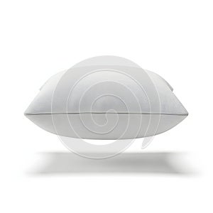 White pillow isolated on white background