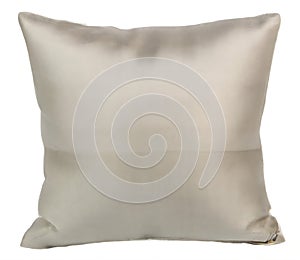 White pillow isolated, pillow on a white background, pillow staked against white background.