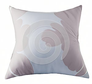 White pillow isolated, pillow on a white background, pillow staked against white background.