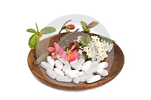 White Pills & flowers