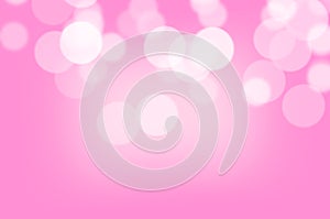 White pink bokeh light abstract background. Pink Color De-focused Pattern Backgrounds