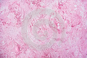 White-pink texture background. Texture of decorative plaster
