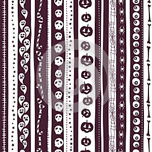 White and pirple seamless background abstract striped pattern for halloween with photo