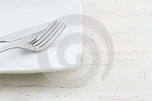 White place setting