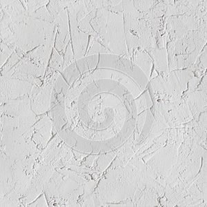 White plaster wall plaster concrete chaotically smeared Seamless