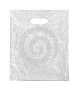White plastic bag.