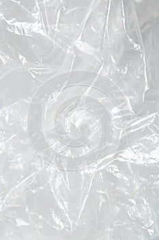 White plastic or polyethylene bag texture, macro, abstract background