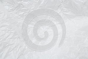 White plastic or polyethylene bag texture, macro, abstract background