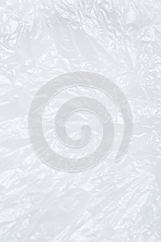White plastic or polyethylene bag texture, macro, abstract background