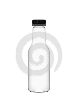 White plastic bottle for milk