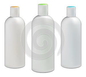 El plastico botellas productos cosméticos 