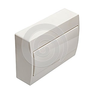 White plastic box for electrical equipment fuses