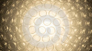 White Plastic Bubble Wrap Texture Macro.