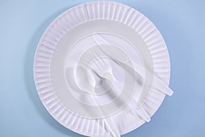 White Plastic Cutlery