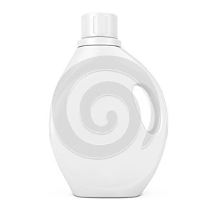 White Plastic Detergent Container Bottle with Blank Space for Yo