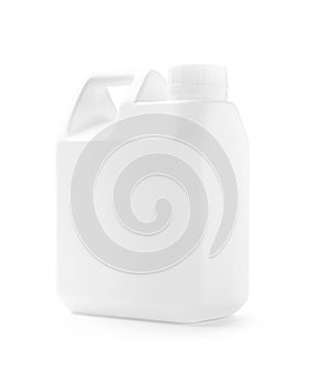 White plastic gallon for liquid product design mock-up