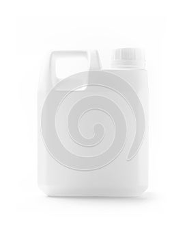 White plastic gallon for liquid product design mock-up