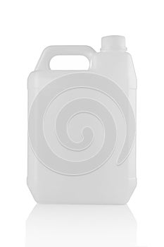 White plastic jerry can