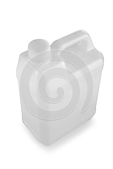 White plastic jerry can