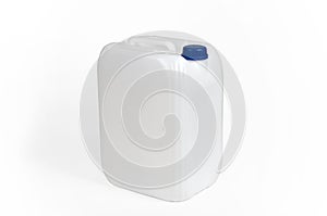White plastic jerrycan