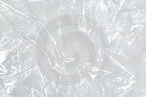 White plastic or polyethylene bag texture, macro, abstract background