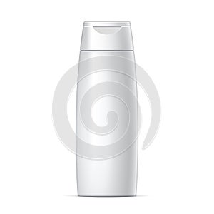 White plastic Shampoo Bottle