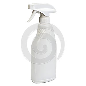 White plastic spray bottle