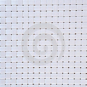 White Plastic Wicker Weave Texture Close up Background for Design