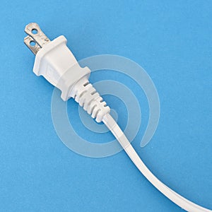 White Plug on a Vibrant Background