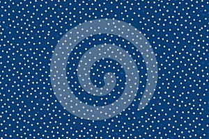 White polka dot pattern on blue background,Generative AI