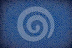 White polka dot pattern on blue background,Generative AI