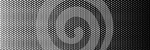 White polygon halftone dots effect