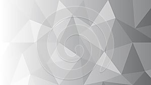 White Polygonal Mosaic Background.Gray scale color3 photo