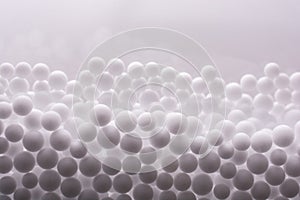 White polystyrene foam balls as background photo