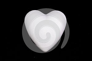 White Polystyrene Heart