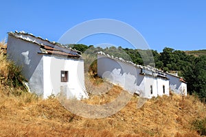 White pombais traditional in the north of Portugal photo