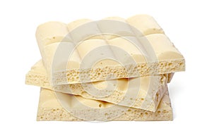 White porous chocolate photo