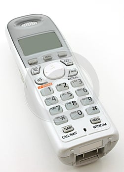 White portable home phone