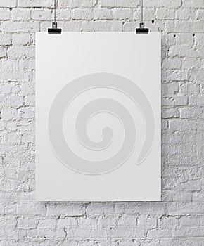 White poster