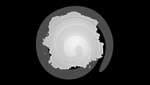 White powder exploding on black background. Motion