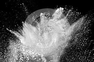 White powder explosion