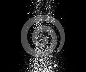 white powder explosion on black background for graphic