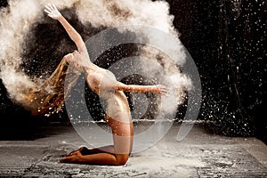 White powder hair dancer