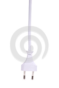 White power cable with plug and socket