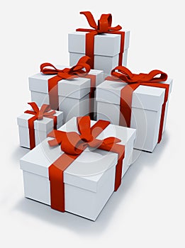 White presents boxes